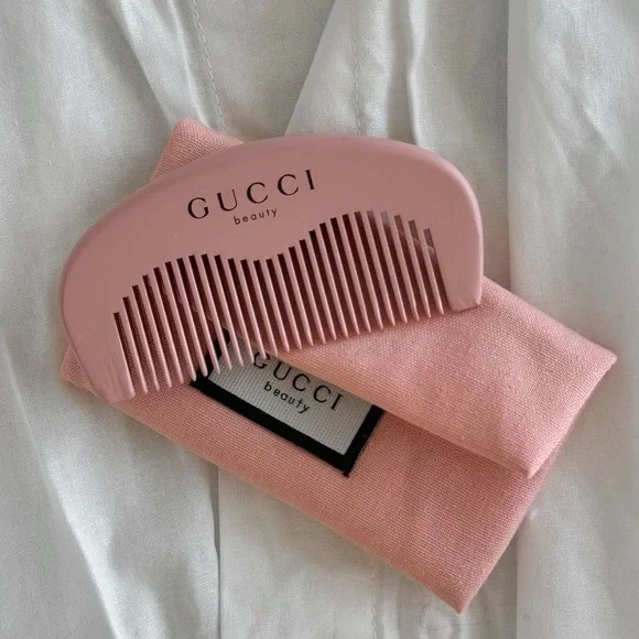 Gucci Beauty Comb with Pouch ๐ธ Millennial Baby Pink Floral Authentic Spring GWP - Picture 3 of 10